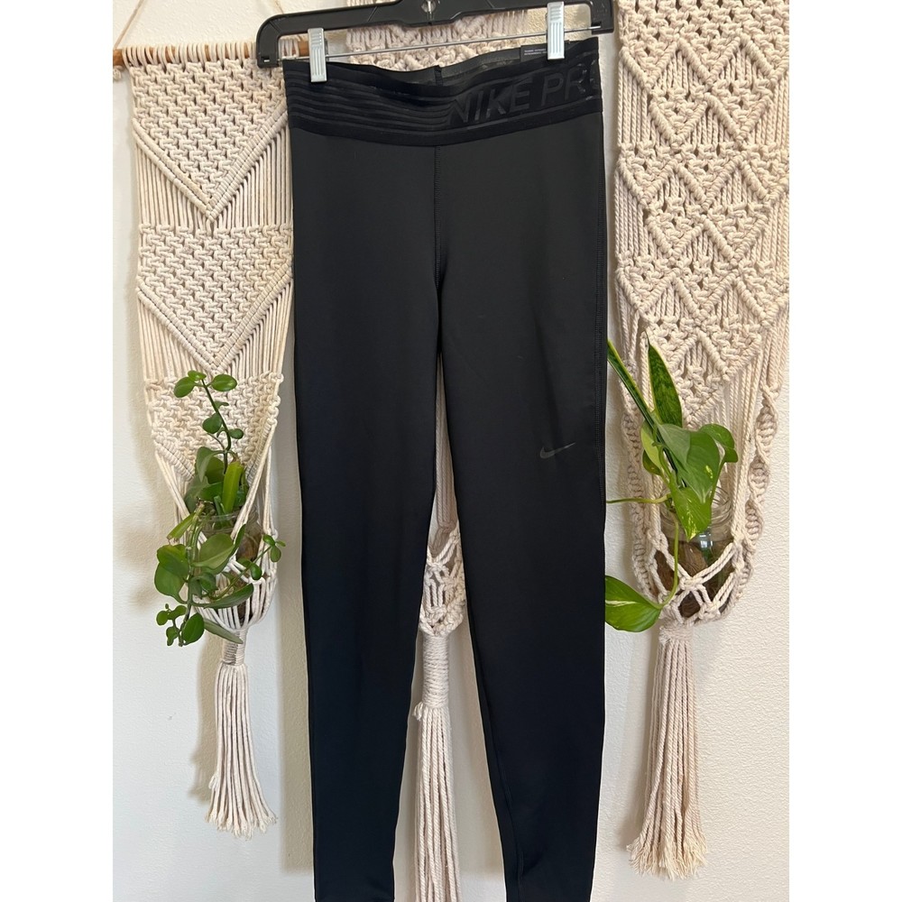 NWT Black Nike Dri Fit Training Tights Size Small